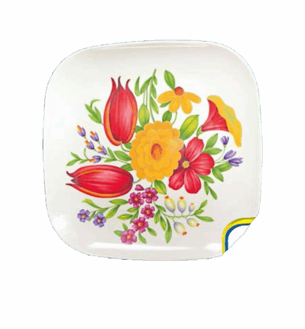 Plato Cuadrado (No. 021)
