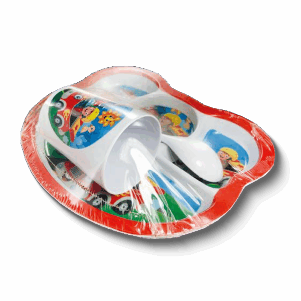 Vajilla infantil 4 piezas No.